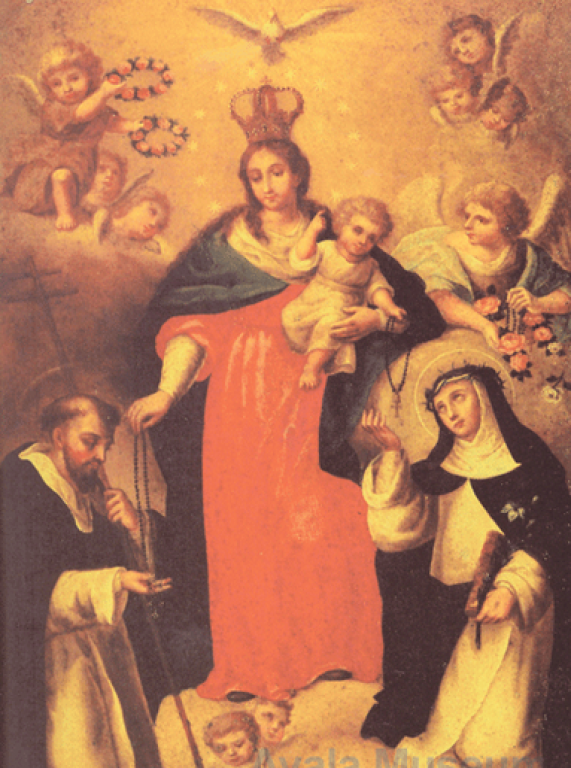 "Nuestra Señora del Santisimo Rosario" by Damián Domingo (1790 -1832)